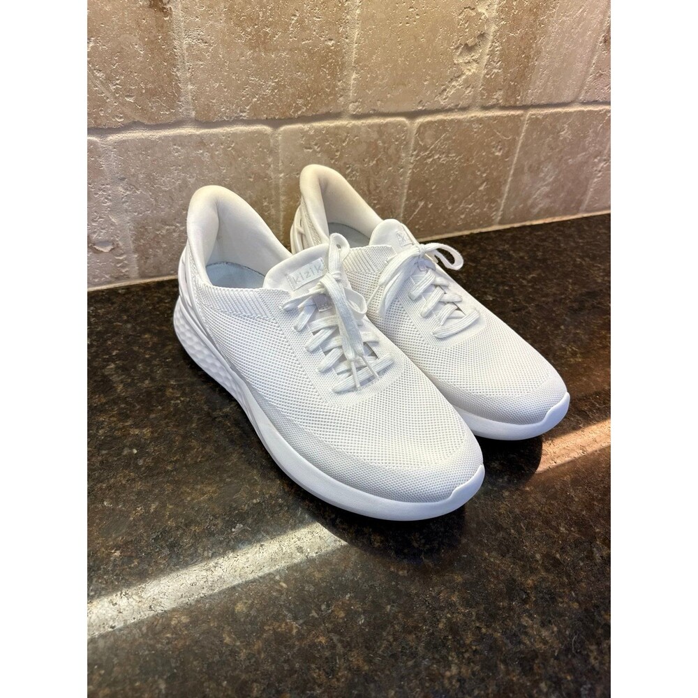 Kizik Luzon Athens Hands Free White Knit Sneakers Men’s 11.5 NEW